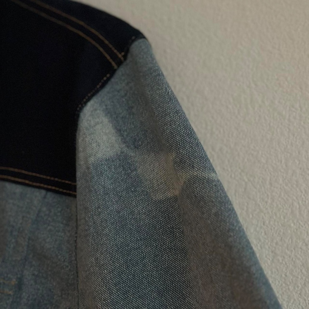 éTica Jett Boxy Crop Denim Jacket, Size Small - Picture 8 of 15